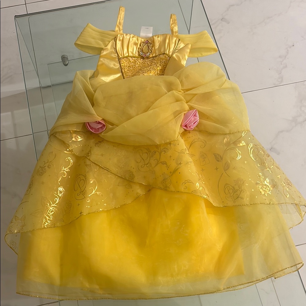 Disney Golden Sequin Dress dress up time